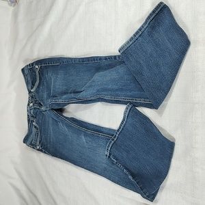 LA IDOL USA Blue Denim Jeans Medium Wash Women's Bling Pockets Size W29/L32